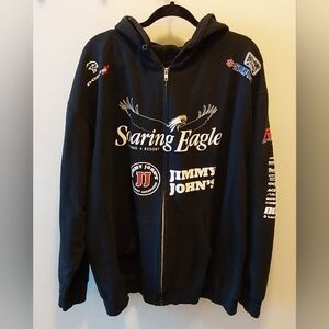Hart and Huntington Black Suzuki Pro Motocross Full Zip Hoodie w/Pockets